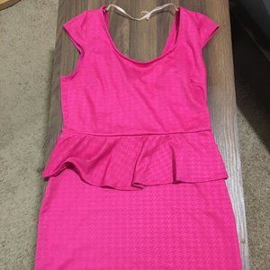 Women’s Wet Seal Hot Pink Ruffled Dress Size S